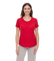 ELEVATE Jade Damen T-Shirt nachhaltiges Kurzarm-Shirt 160 g/m2 Basic-Shirt Unterzieh-Shirt 3750125 Rot