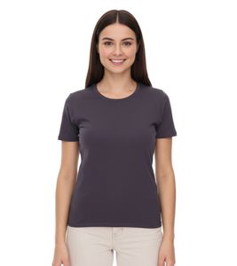 ELEVATE Heros Damen T-Shirt schlichtes Baumwoll-Shirt 150 g/m2 Basic-Shirt Unterzieh-Shirt 3802989 Dunkelgrau