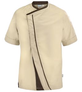 LAFONT Herren Überkreuzte Arbeits-Jacke mit Twill-Jacquard Freizeit-Jacke 62499043 Beige