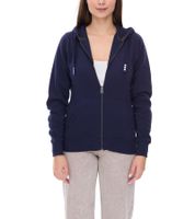 Elevate Arora Damen Sweat-Jacke mit Kapuze 300 g/m2 schlichte Baumwoll-Jacke Pullover Blau, Rot oder Dunkelblau