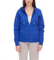 Elevate Arora Damen Sweat-Jacke mit Kapuze 300 g/m2 schlichte Baumwoll-Jacke Pullover Blau, Rot oder Dunkelblau