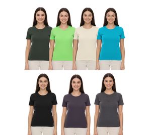 T-shirt femme ELEVATE Heros, chemise unie en coton 150 g/m2, chemise basique, maillot de corps, vert foncé, gris foncé, gris foncé chiné, noir, beige, vert pomme ou bleu clair