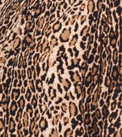 Blusa de mujer Vestino Carmen con hombros descubiertos y estampado de leopardo, camisa de verano 900319 beige/negro