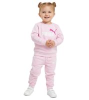 PUMA Kids' Jogging Suit for Boys and Girls, 2-Piece Set: Sweatshirt, Joggers, Crew Neck, Cotton 627915, Gray or Pink