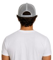 Beechfield Baseball Cap, Cotton Cap with "MARY JANE BERLIN" Trucker-Cap Embroidery, Gray