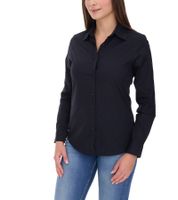 ELEVATE Hamell Langarm-Hemd schlichtes Damen Blusen-Hemd Popelin Bluse Hellblau oder Schwarz