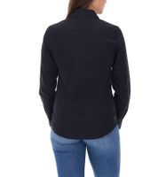 ELEVATE Hamell Langarm-Hemd schlichtes Damen Blusen-Hemd Popelin Bluse Hellblau oder Schwarz