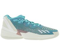 adidas D.O.N. Issue 4 Basketball Shoes, Size 50 and up, Sustainable Donovan Mitchell Style Indoor Shoes with Bounce Sole, HR0718 Turquoise/White/Blue