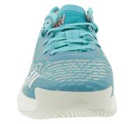 adidas D.O.N. Issue 4 Basketball Shoes, Size 50 and up, Sustainable Donovan Mitchell Style Indoor Shoes with Bounce Sole, HR0718 Turquoise/White/Blue