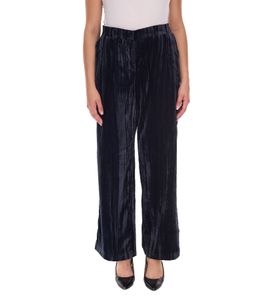 Pantalon en velours pour femme, pantalon en tissu durable, pantalon de loisirs longueur cheville 931114 Noir