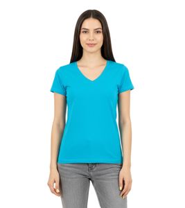 Camiseta sostenible para mujer ELEVATE Kawartha, algodón liso, 200 g/m², básica, interior 3801743 Azul claro