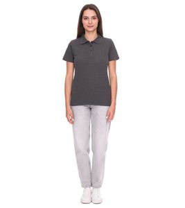 Polo de mujer ELEVATE Helios, polo de algodón, punto piqué 180 g/m² 38107980 antracita jaspeado