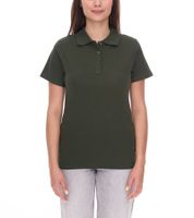 ELEVATE Helios Damen Polo-Shirt Baumwolle Polo-Hemd Pique-Strick 180 g/m² 3810770 Army Dunkel-Grün