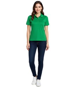 Polo de mujer ELEVATE Helios de algodón piqué de punto 180 g/m² 3810769 Verde