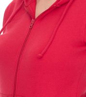 ELEVATE Theron Damen Sweat-Jacke mit 240 g/m2 Baumwoll-Sweater Kapuzen-Pullover Hoodie 3823025 Rot