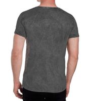 Camiseta de hombre con estampado de Plunderer & Exploiter, algodón, cuello redondo, R-15192, gris oscuro