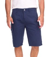 U.S. POLO ASSN. Pantaloncini cargo da uomo per il tempo libero, leggeri e comodi con ricamo U.S. Polo, codice articolo 143 68147 52661 171 Blu scuro/Rosso