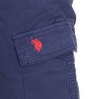 U.S. POLO ASSN. Pantaloncini cargo da uomo per il tempo libero, leggeri e comodi con ricamo U.S. Polo, codice articolo 143 68147 52661 171 Blu scuro/Rosso