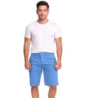 U.S. POLO ASSN. Shorts cargo ligeros para hombre con bordado de U.S. Polo, 143 68147 52661 335 Azul claro