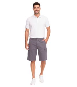 U.S. POLO ASSN. Pantaloncini cargo da uomo per il tempo libero, leggeri con ricamo U.S. Polo, codice articolo 143 68147 52661 381 Grigio