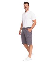 U.S. POLO ASSN. Pantaloncini cargo da uomo per il tempo libero, leggeri con ricamo U.S. Polo, codice articolo 143 68147 52661 381 Grigio
