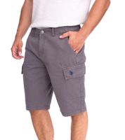 U.S. POLO ASSN. Pantaloncini cargo da uomo per il tempo libero, leggeri con ricamo U.S. Polo, codice articolo 143 68147 52661 381 Grigio