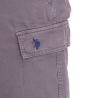 U.S. POLO ASSN. Pantaloncini cargo da uomo per il tempo libero, leggeri con ricamo U.S. Polo, codice articolo 143 68147 52661 381 Grigio