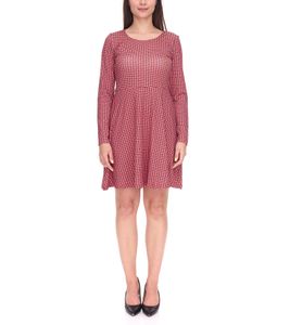 Robe courte Aniston CASUAL pour femme, élégante robe d'été à manches longues, 70060254 Rose/Noir/Rouge
