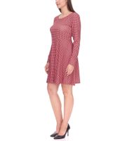 Robe courte Aniston CASUAL pour femme, élégante robe d'été à manches longues, 70060254 Rose/Noir/Rouge