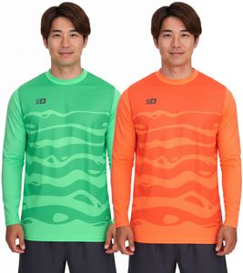 Camiseta de portero OCEAN FABRICS Tahi para hombre, transpirable y de secado rápido, OUT-M-1033-OTW, disponible en naranja o verde.