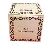 bonbae Rubik's Cube 3x3 for Kids and Adults Puzzle Game Promotes Concentration, Logic, and Skills Educational Game Black/Colorful
