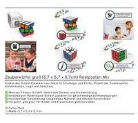 bonbae Rubik's Cube 3x3 for Kids and Adults Puzzle Game Promotes Concentration, Logic, and Skills Educational Game Black/Colorful