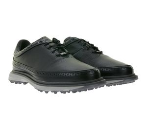 adidas Mc80 Damen Golf-Schuhe Echtleder-Schuhe mit Boost-Zwischensohle wasserdichte Sport-Schuhe ID0226 Schwarz