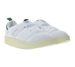 Chaussures-chaussons unisexes adidas Puffylette Stan Smith avec isolation PrimaLoft, baskets basses déperlantes HP6699 Blanc/Vert