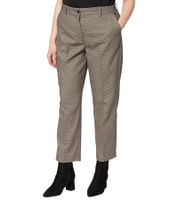 Pantaloni da abito da donna Marc O'Polo, Pantaloni in tessuto a quadri, 149 0468 10227 R01 Marrone/Nero