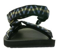 Sandale d'été durable TEVA Original Universal pour homme avec semelle en caoutchouc EVA et séparateur d'orteils 1004006 Noir/Bleu