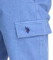 U.S. POLO ASSN. Men's Leisure Cargo Shorts, Lightweight Leisure Shorts with U.S. Polo Embroidery, 143 68147 52661 in Khaki, Blue, Beige, or Gray