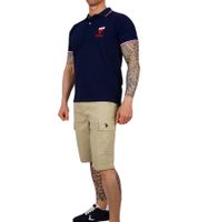 U.S. POLO ASSN. Men's Leisure Cargo Shorts, Lightweight Leisure Shorts with U.S. Polo Embroidery, 143 68147 52661 in Khaki, Blue, Beige, or Gray