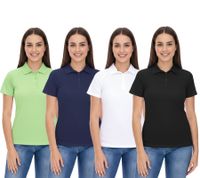 Polo da donna ELEVATE Ottawa, polo sportiva, in piqué, vestibilità comoda, 220 g/m², 39083 in verde, blu navy, bianco o nero