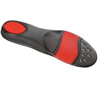 Semelles SoleFoot Haute Performance Noir Édition Deluxe Noir/Rouge pour le quotidien, le travail ou le sport