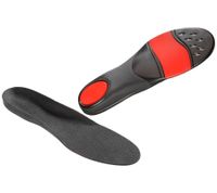 Semelles SoleFoot Haute Performance Noir Édition Deluxe Noir/Rouge pour le quotidien, le travail ou le sport