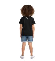 PUMA Base Kinder Sport-Shirt für Jungen & Mädchen nachhaltiges Baumwoll T-Shirt mit Logo 678260 02 Schwarz