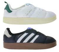 adidas Puffylette Men's Shoes with PrimaLoft Insulation, Water-Repellent Low-Top Sneakers, Samba or Stan Smith, Black/Brown or White/Green