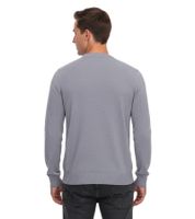 Pull Lacoste Homme, Pull en coton avec logo brodé, Chemise à manches longues, AH0128 00 CCA Gris
