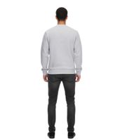 Felpa da uomo Lacoste con logo ricamato, pullover basic, maglione in cotone moderno, camicia a maniche lunghe SH9608 00 CCA Grigio