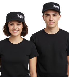 Cappellino in cotone "My Chemical Romance" di BIOWORLD MERCHANDISING in stile militare con vestibilità leggermente curva, Nero/Bianco