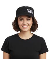 BIOWORLD MERCHANDISING "My Chemical Romance" Cotton Cap in a Military Cut with a Slightly Curved Fit, Black/White