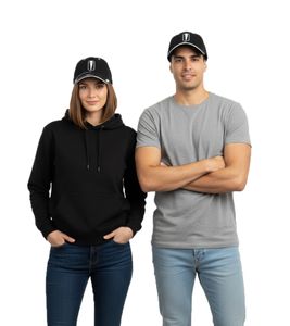 Cappellino da baseball unisex Limp Bizkit Rap Rock Band con logo ricamato, in cotone, stile fan, 1223LB, nero
