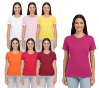 T-shirt da donna ELEVATE Heros, t-shirt in cotone tinta unita, t-shirt basic 150 g/m², canottiera 38029 in rosso, bianco, arancione, giallo o rosa