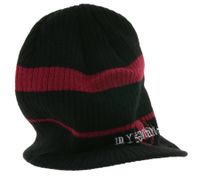 Gorro unisex con la inscripción "My Chemical Romance". Gorro con visera, estilo casual, negro/rosa/blanco.
